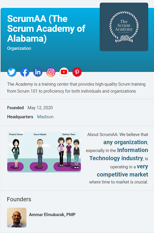 ScrumAA (The Scrum Academy of Alabama) 3 ScrumAA